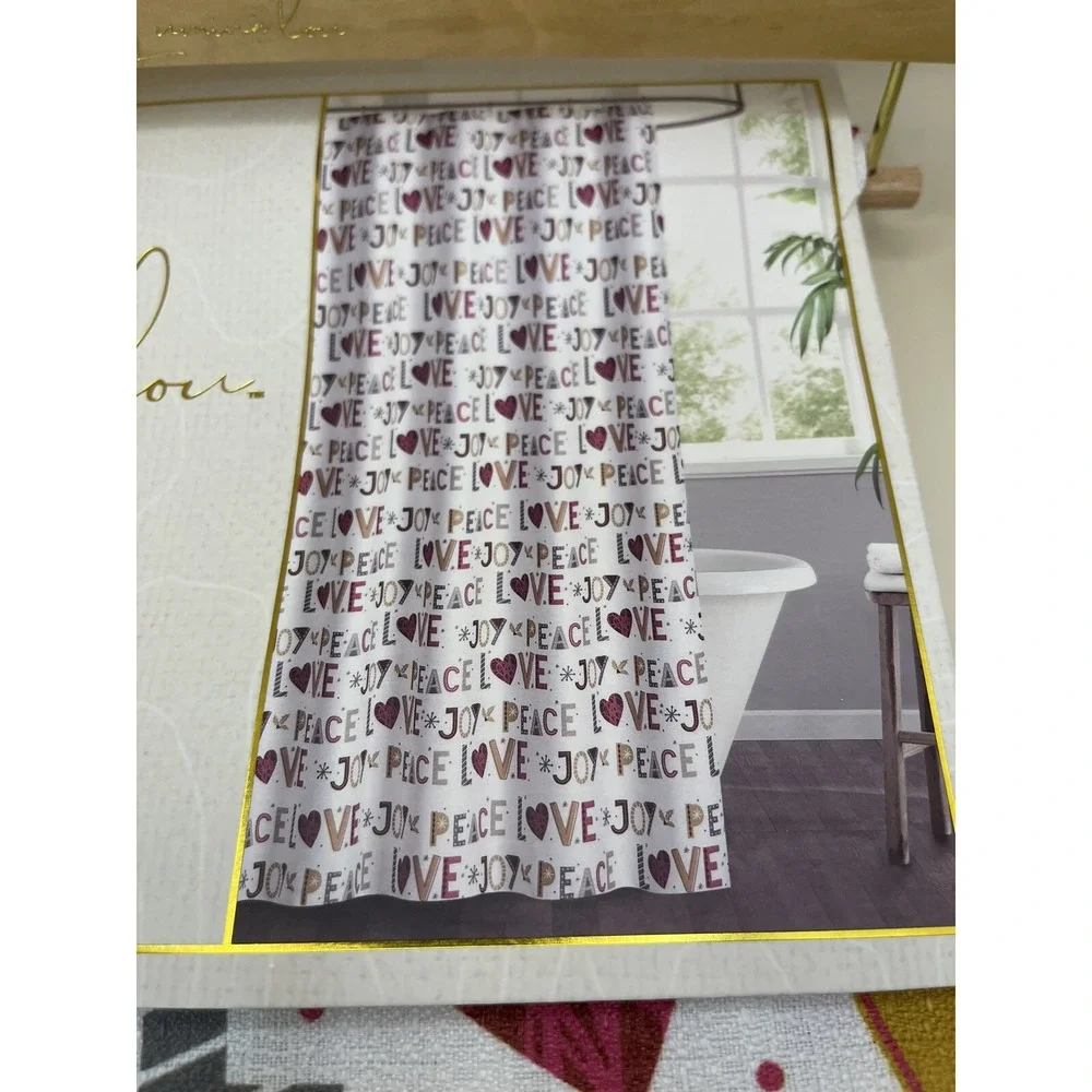 Christmas Canvas Shower Curtain Limited Edition 70